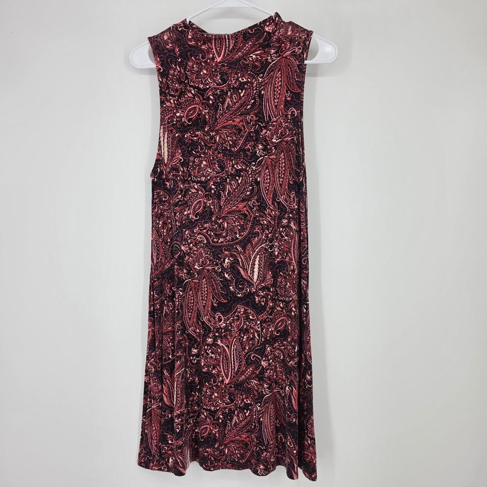 American Eagle Soft & Sexy Dress Medium Burgundy Paisley‎ Boho Whimsigoth